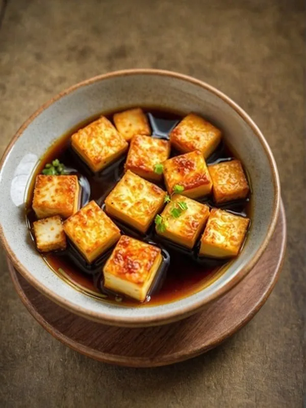 Agedashi Tofu at Fifth Avenue Sushi, Calgary
