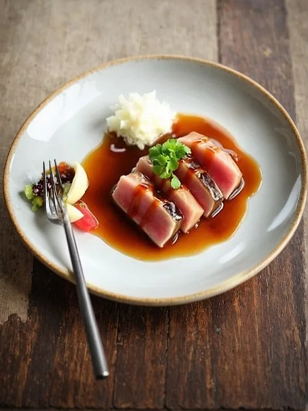 Tuna Tataki at Fifth Avenue Sushi, Calgary