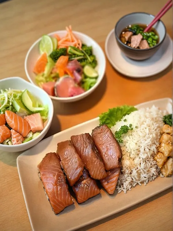 Bento Plate B at Fifth Avenue Sushi, Calgary