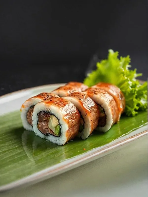 Crispy Beef Roll (8 pcs) at Fifth Avenue Sushi, Calgary