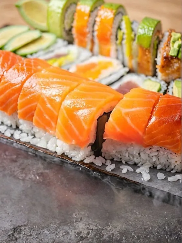 Red Smoked Dragon Roll (8 pcs) at Fifth Avenue Sushi, Calgary