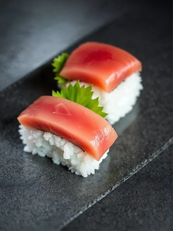 Tuna Sushi at Fifth Avenue Sushi, Calgary
