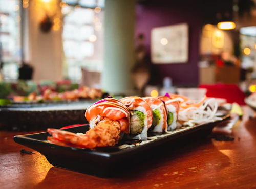 Hot dish plating at Fifth Avenue Sushi