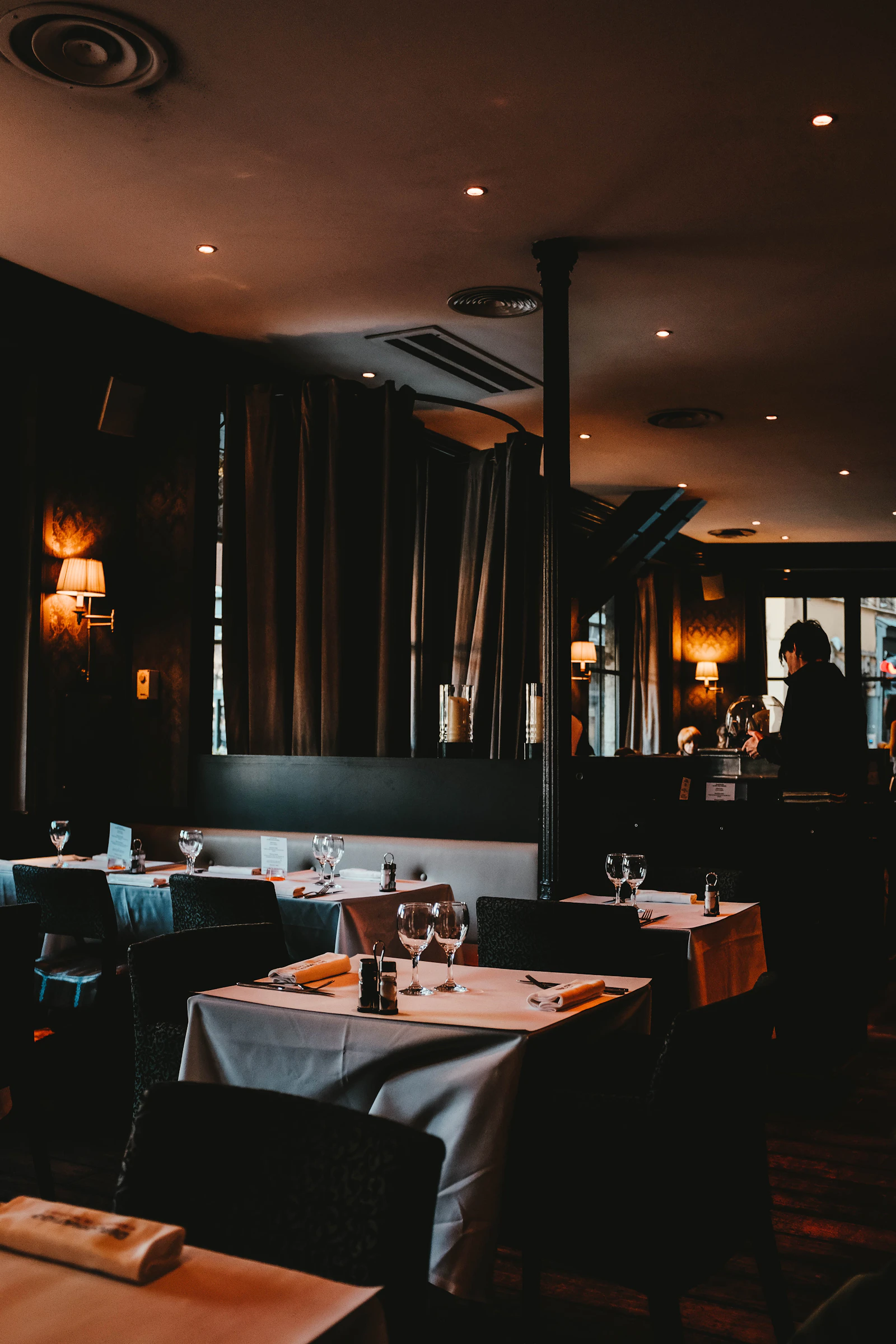 Traditional Japanese-style dining room at Fifth Avenue Sushi in downtown Calgary