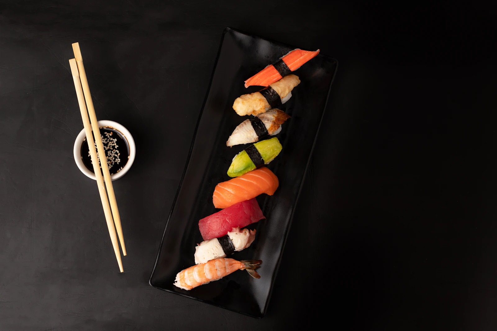 Hand-pressed nigiri and sashimi at Fifth Avenue Sushi